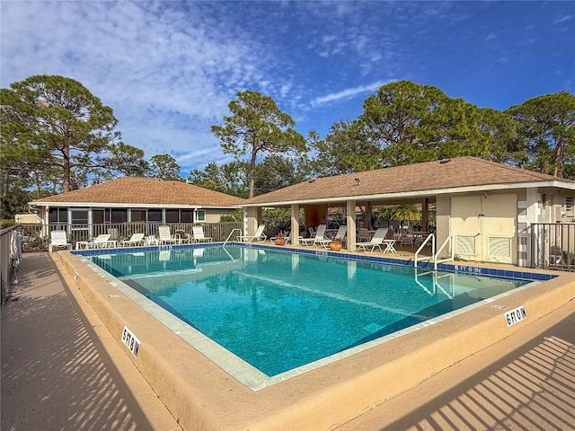 view of pool with a patio