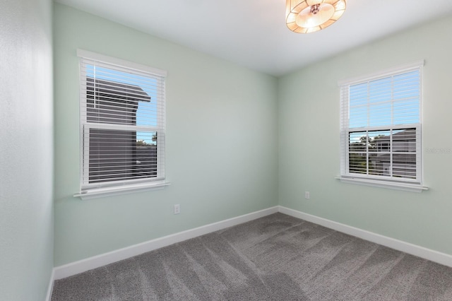 view of carpeted empty room