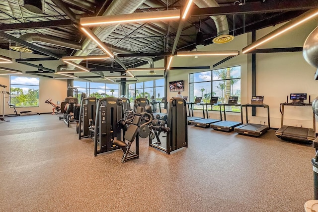 view of exercise room