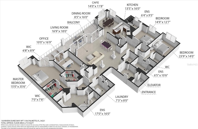 130 Riviera Dunes Way Unit 1104, Palmetto, FL 34221 - plan