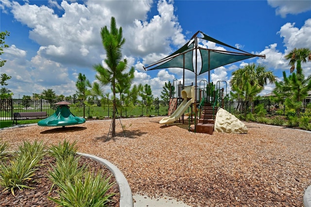 view of jungle gym