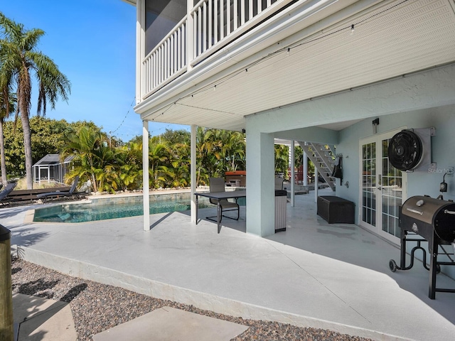 view of pool with a patio