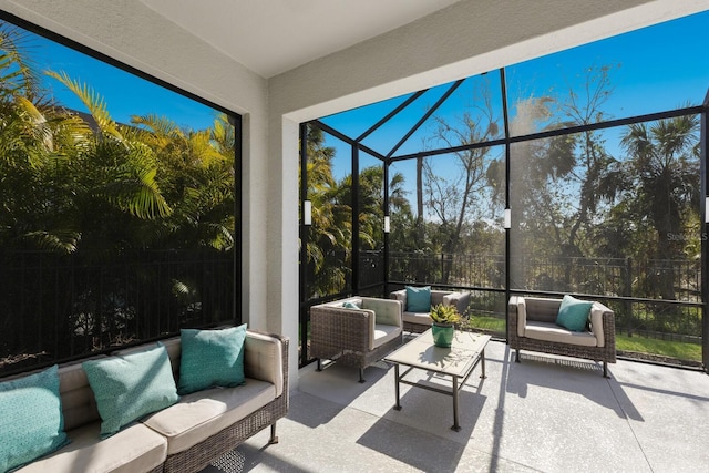 view of sunroom / solarium