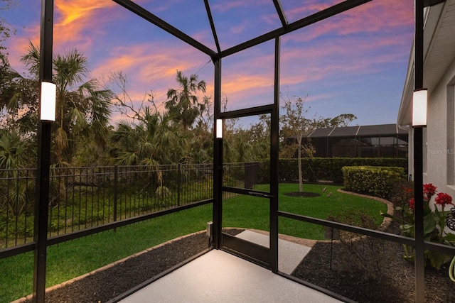 view of sunroom / solarium