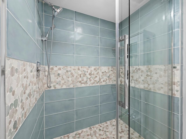 bathroom with walk in shower