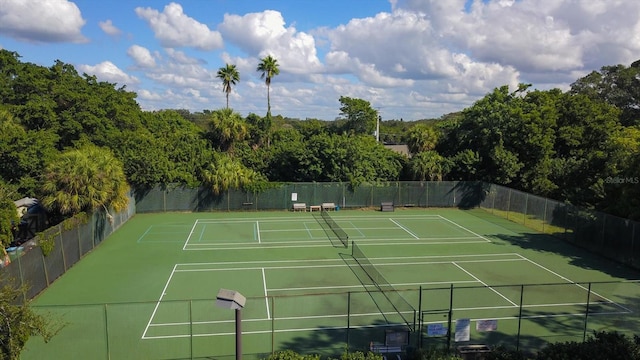 view of sport court