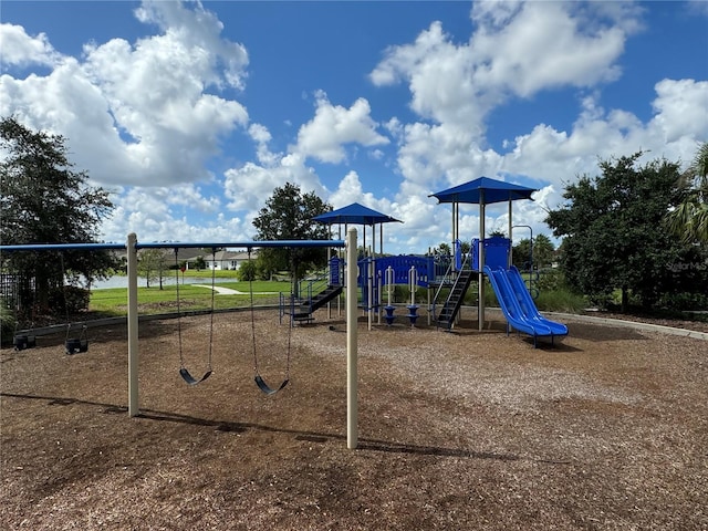 view of jungle gym