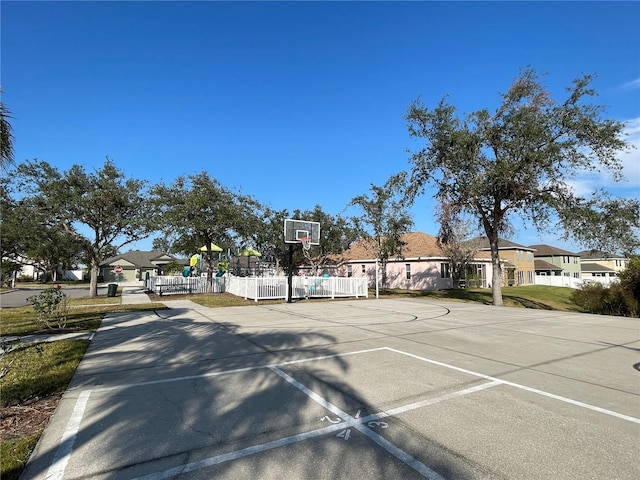 view of sport court