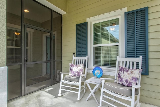 view of patio with covered porch