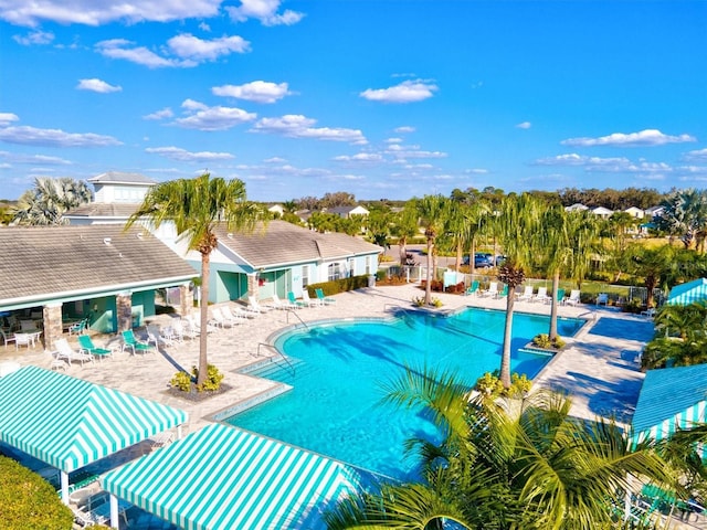 3922 Wildgrass Pl, Parrish, FL 34219 - community pool featuring a patio