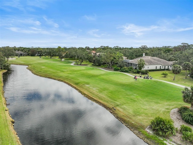 view of home's community featuring a water view