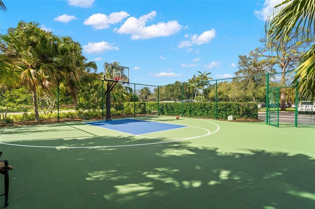 view of sport court