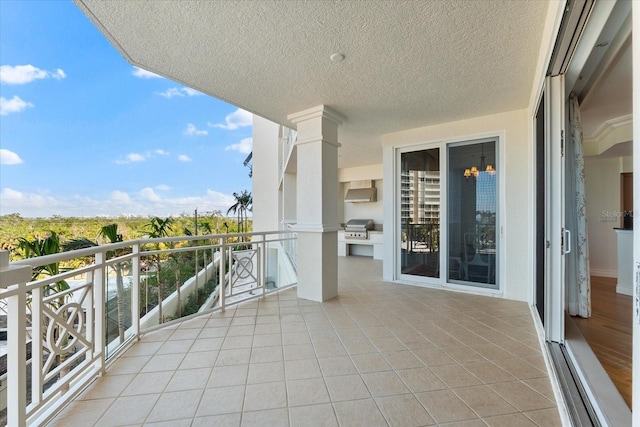 balcony featuring grilling area