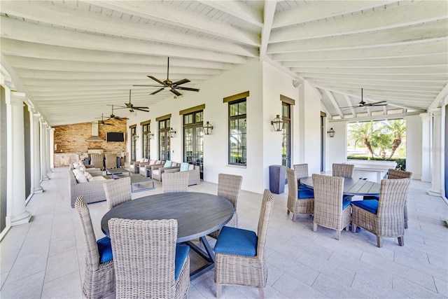 view of patio / terrace with outdoor lounge area