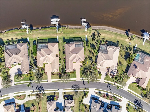 aerial view featuring a residential view