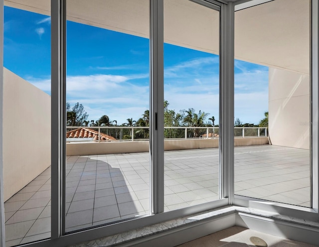 view of doorway to outside