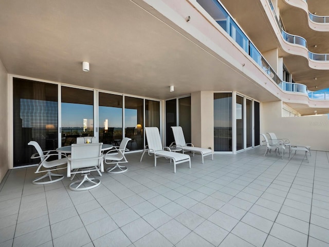 view of patio with outdoor dining space