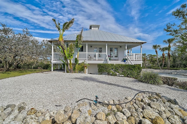 view of front of home with covered porch