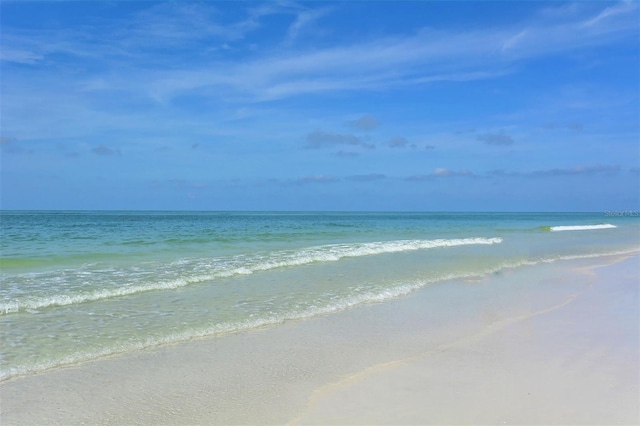 property view of water with a view of the beach