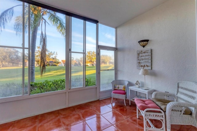 view of sunroom