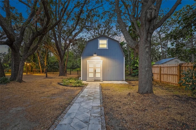 view of outbuilding