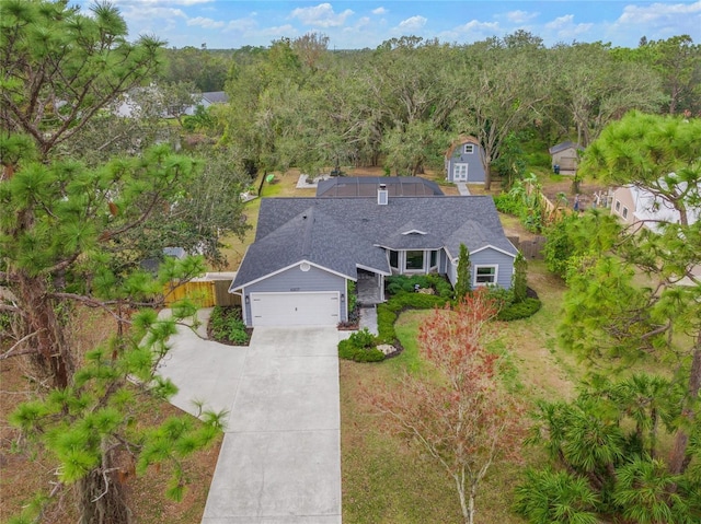 birds eye view of property