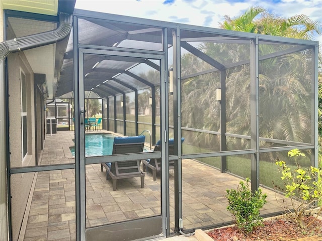 view of sunroom