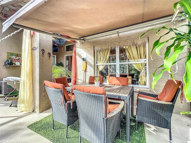 view of patio / terrace featuring outdoor dining area