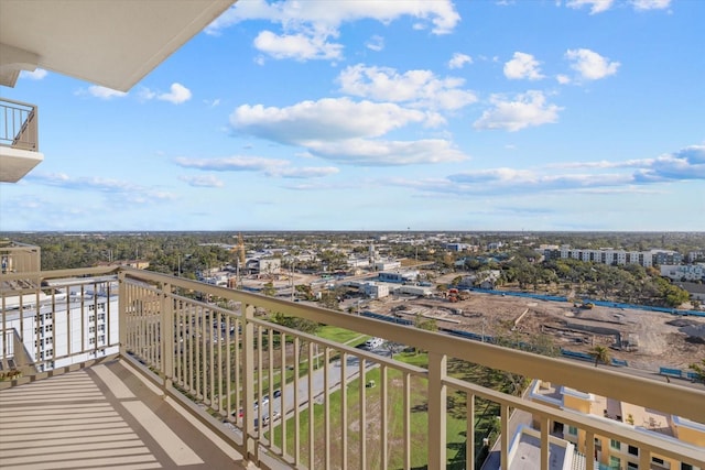 view of balcony