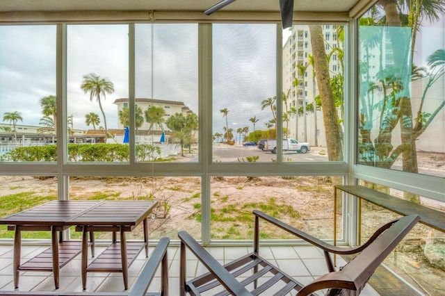 view of sunroom / solarium