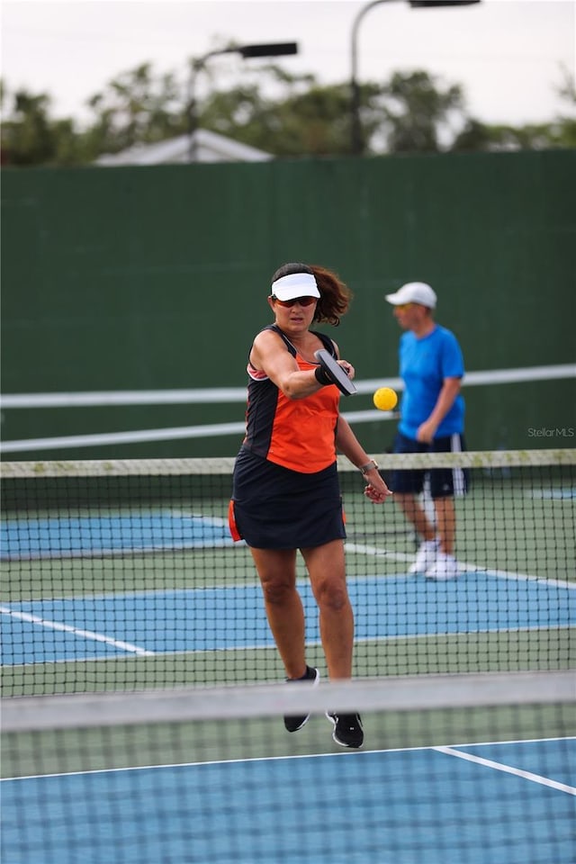 view of tennis court