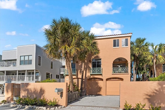 view of front of house featuring a garage