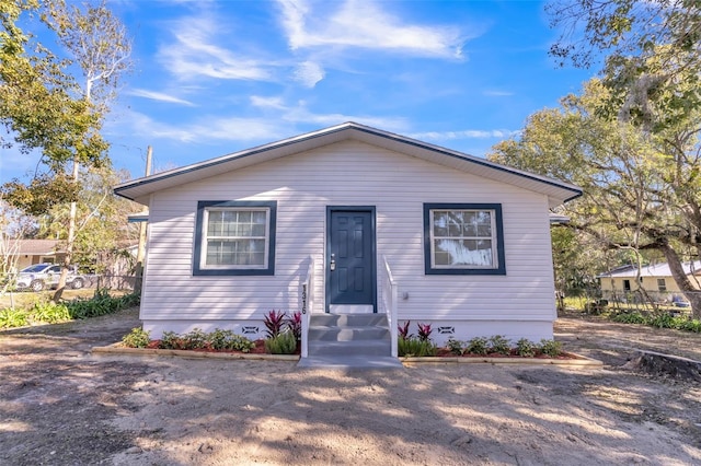 view of bungalow