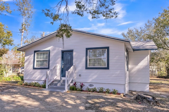 view of bungalow-style home