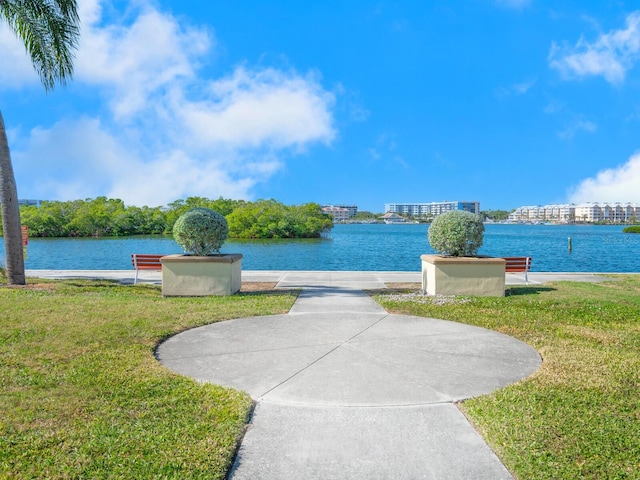 view of water feature