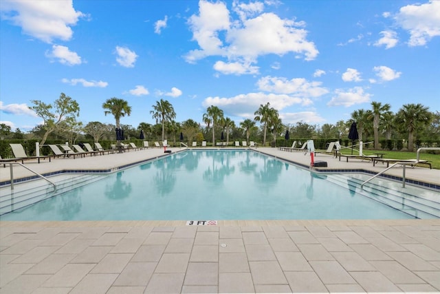 view of pool with a patio