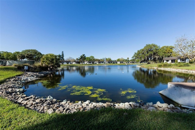 view of water feature