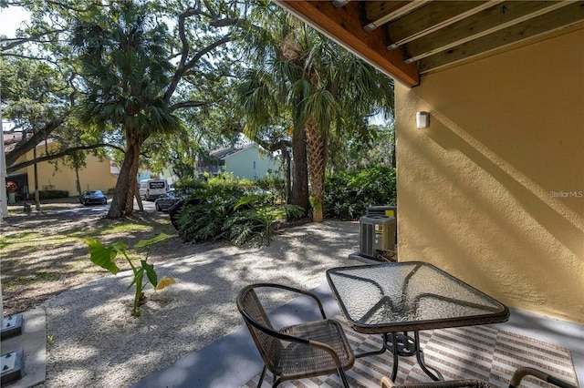 view of patio / terrace featuring central air condition unit