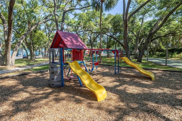 view of jungle gym