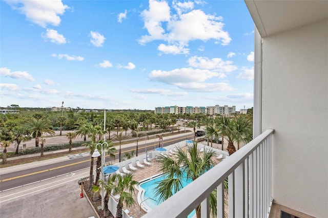 view of balcony