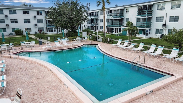 view of pool with a patio area