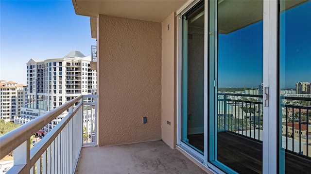 view of balcony