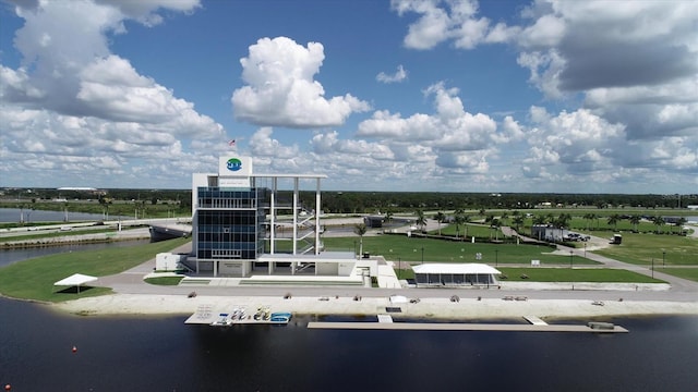 view of home's community featuring a water view