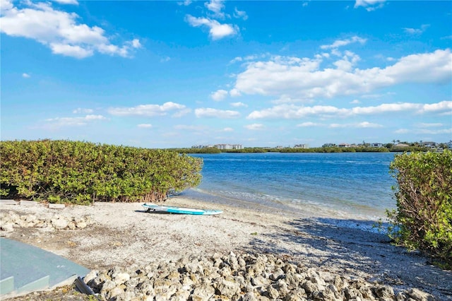 water view featuring a view of the beach