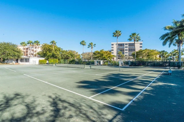 view of sport court