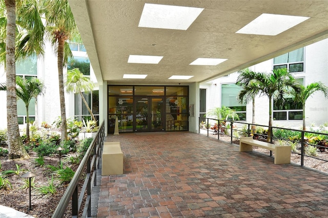 exterior space featuring french doors