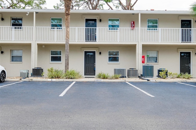 view of property featuring central air condition unit