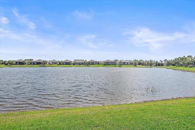 view of water feature featuring a residential view