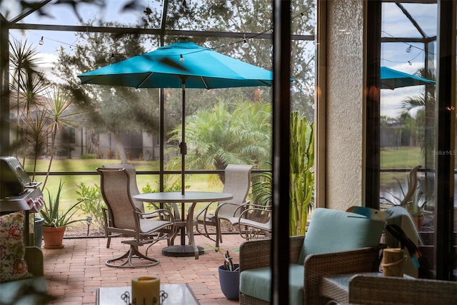 view of sunroom / solarium