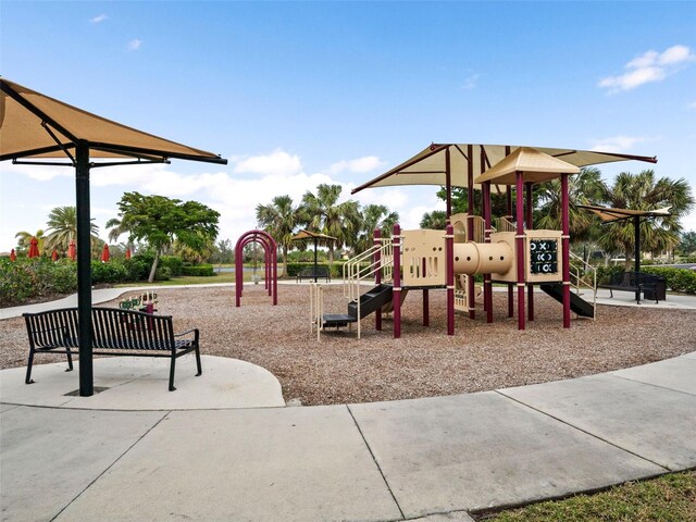 view of jungle gym